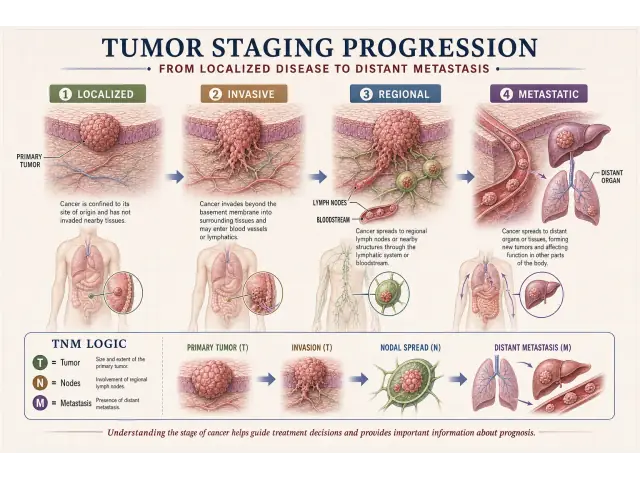 Krebszellpathologie und Tumor-Staging