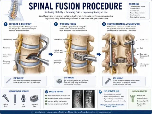 Posterior lumbar spinal fusion