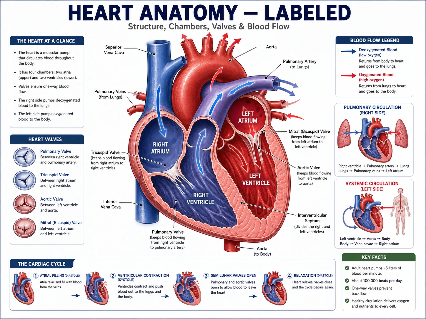 Bozza del diagramma anatomico della camera cardiaca