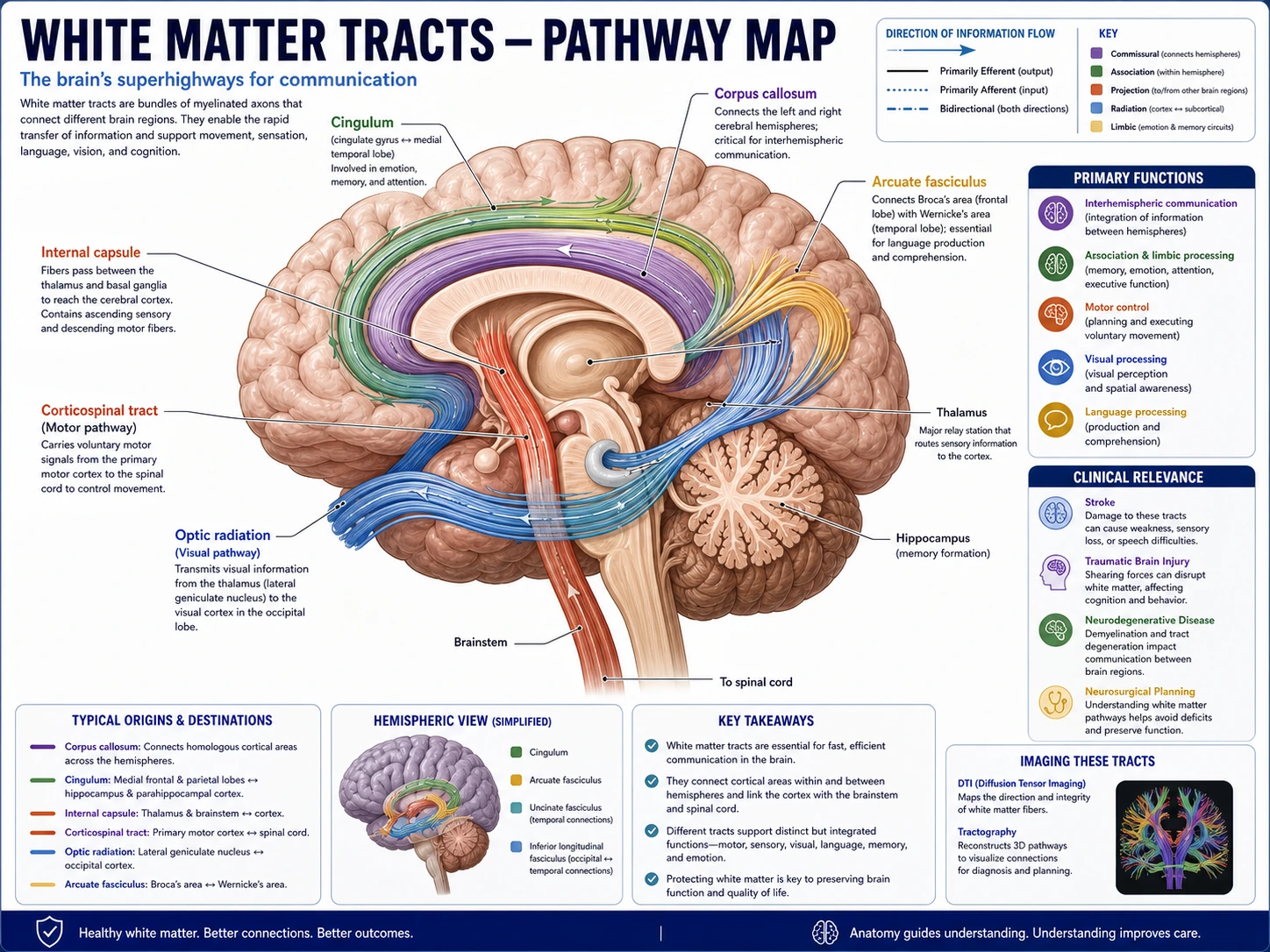 Motor and sensory tract brain anatomy draft