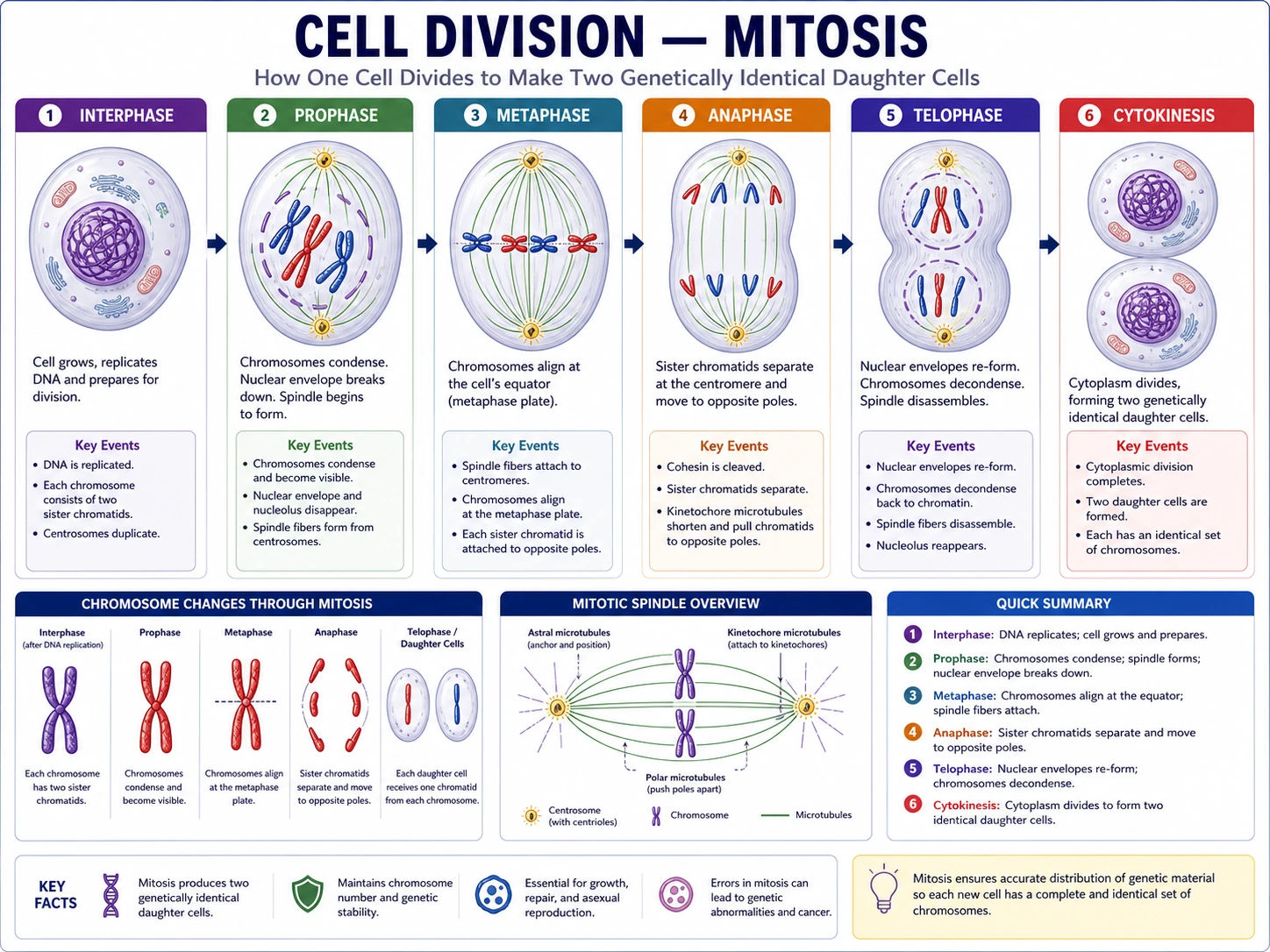 Bozza del diagramma medico della fase mitosi