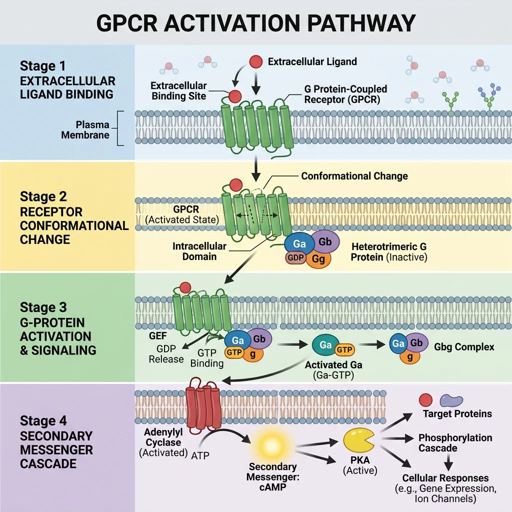 GPCR Aktivierung Ligand Rezeptor Bindung