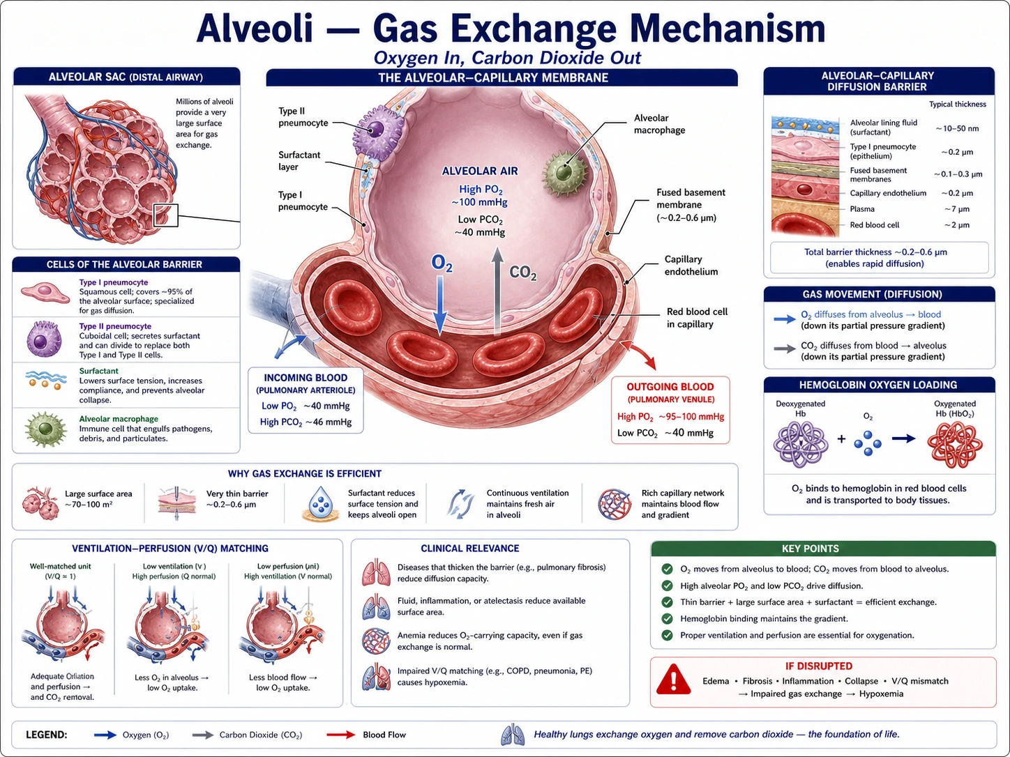 Alveolar gas-exchange draft